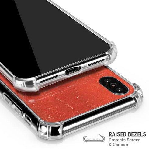 Vietnam Flag Distressed iPhone XS Max Clear Case